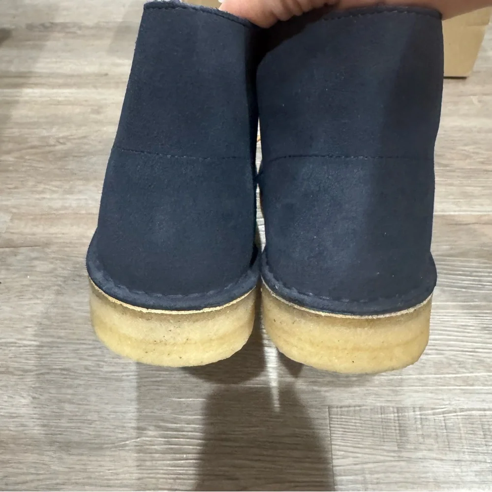 Clarks Original Desert Coal Navy Suede Chukka Boots